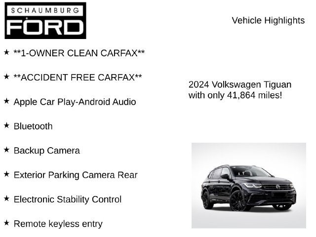 2024 Volkswagen Tiguan 2.0T Wolfsburg Edition