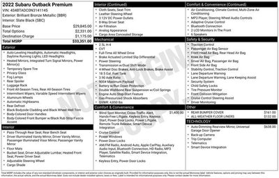 2022 Subaru Outback Premium