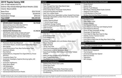 2019 Toyota Camry XSE