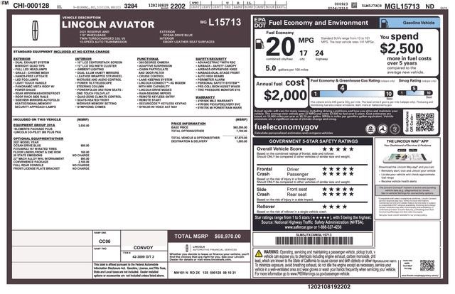 2021 Lincoln Aviator Reserve Premium