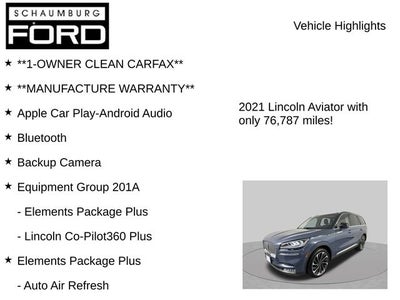 2021 Lincoln Aviator Reserve Premium