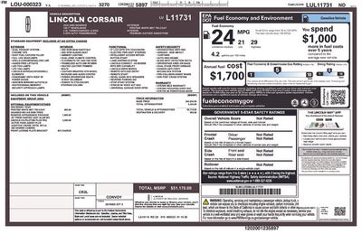 2020 Lincoln Corsair Reserve