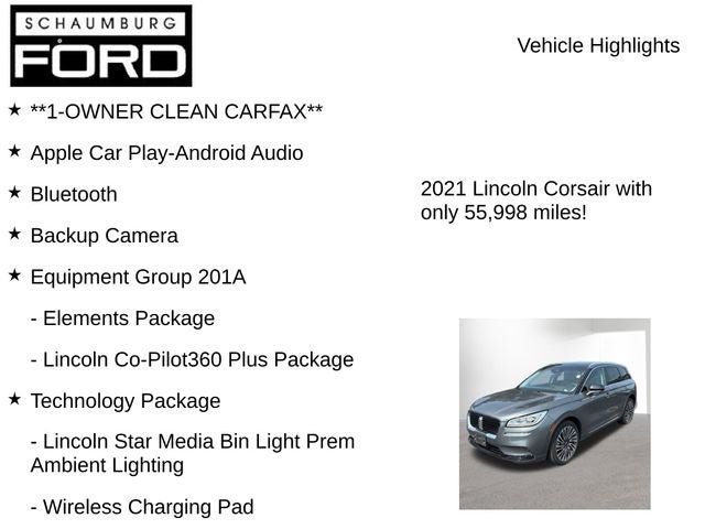 2021 Lincoln Corsair Reserve
