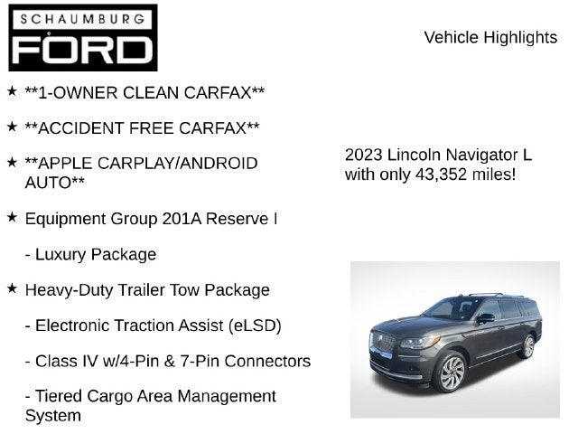 2023 Lincoln Navigator L Reserve