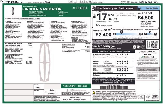 2021 Lincoln Navigator L Reserve