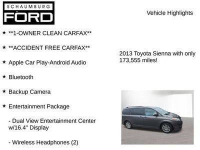 2013 Toyota Sienna XLE 8 Passenger