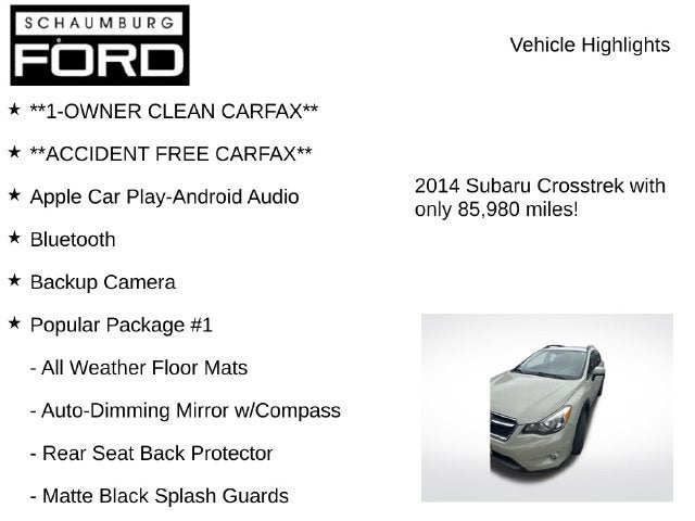 2014 Subaru XV Crosstrek 2.0i Premium