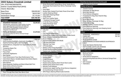 2022 Subaru Crosstrek Limited