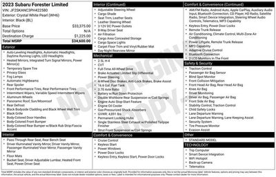2023 Subaru Forester Limited