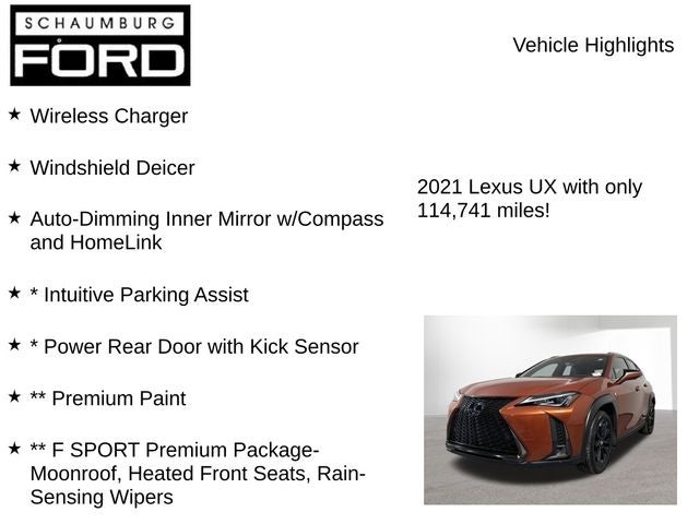 2021 Lexus UX 250h F SPORT