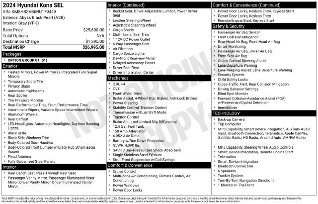 2024 Hyundai Kona SEL