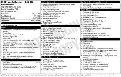 2024 Hyundai Tucson Hybrid SEL Convenience
