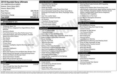 2018 Hyundai Kona Ultimate