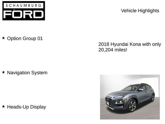 2018 Hyundai Kona Ultimate