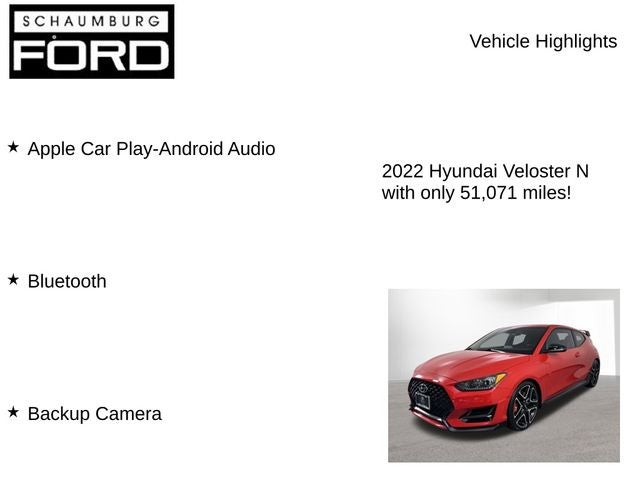 2022 Hyundai Veloster N Base