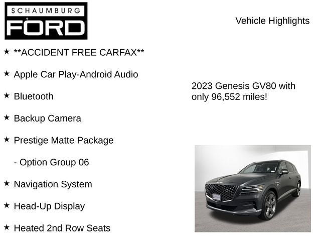 2023 Genesis GV80 3.5T