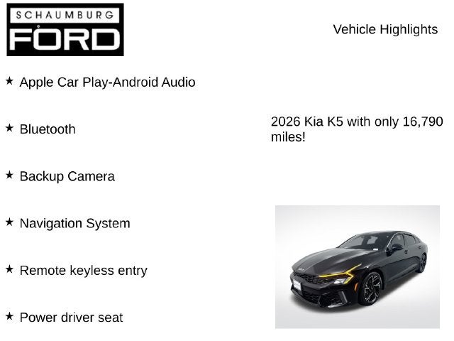 2026 Kia K5 GT-Line