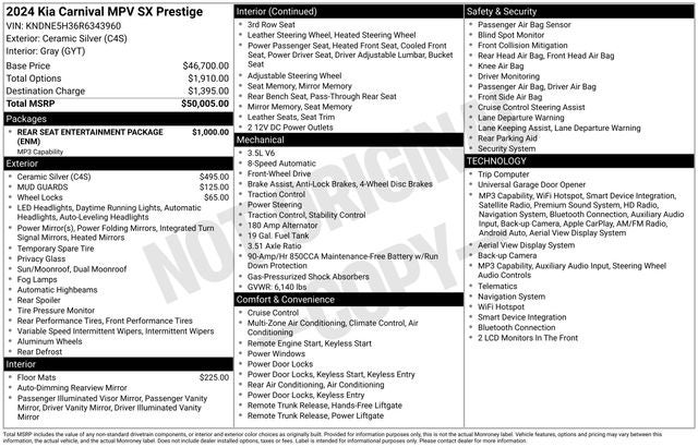 2024 Kia Carnival SX Prestige