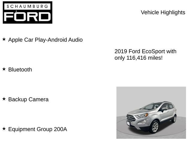 2019 Ford EcoSport SE