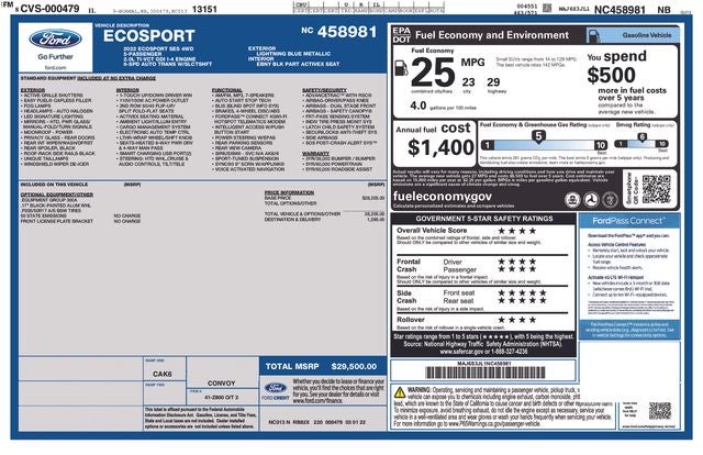 2022 Ford EcoSport SES