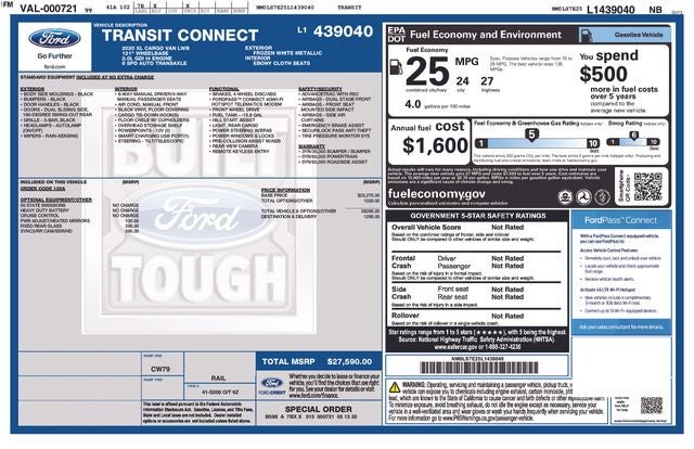 2020 Ford Transit Connect XL