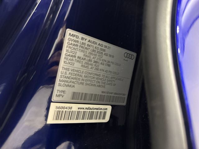 2021 Audi Q8 55 Premium Plus quattro