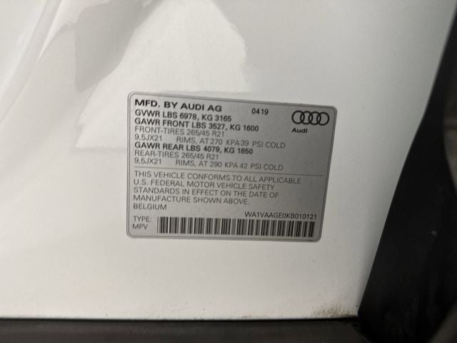 2019 Audi e-tron Prestige quattro