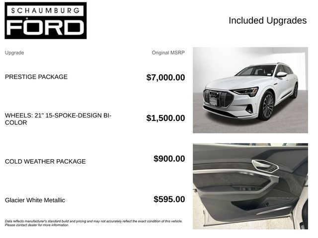 2019 Audi e-tron Prestige quattro