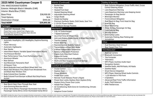 2025 MINI Cooper S Countryman S