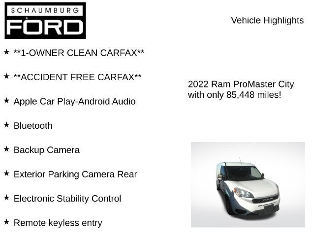 2022 RAM ProMaster City Base