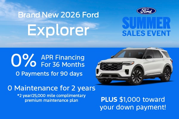 Brand New 2026 Ford Explorer