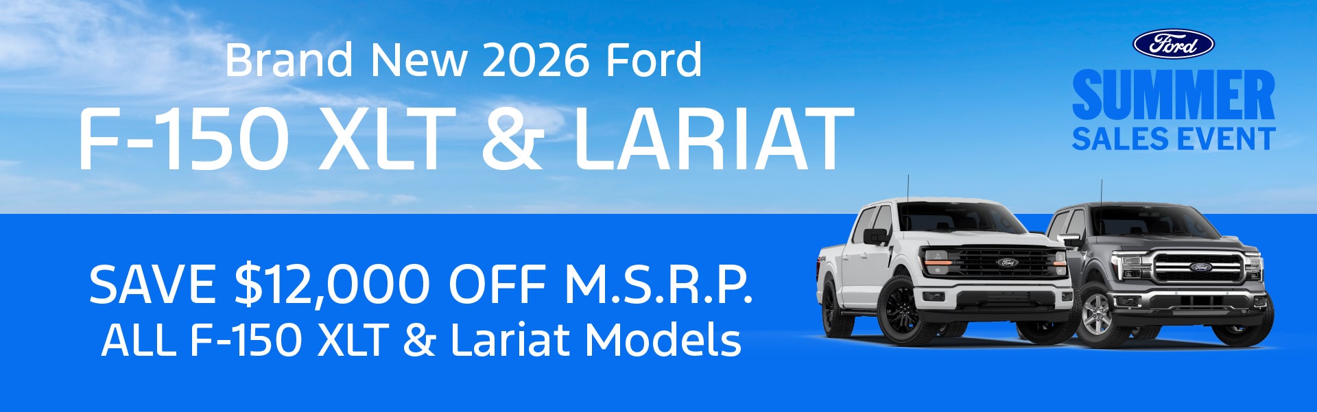 Brand New 2026 Ford F-150 XLT & Lariat