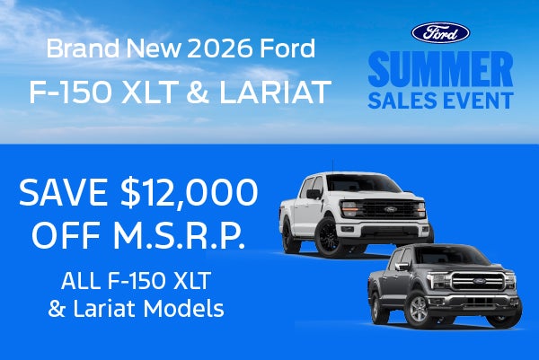 Brand New 2026 Ford F-150 XLT & Lariat