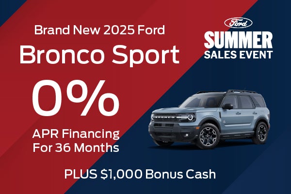 Brand New 2025 Ford Bronco Sport