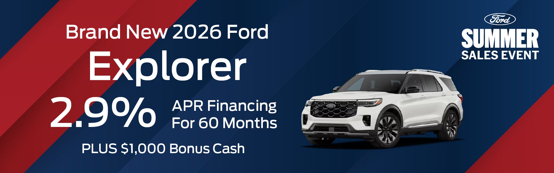 Brand New 2026 Ford Explorer