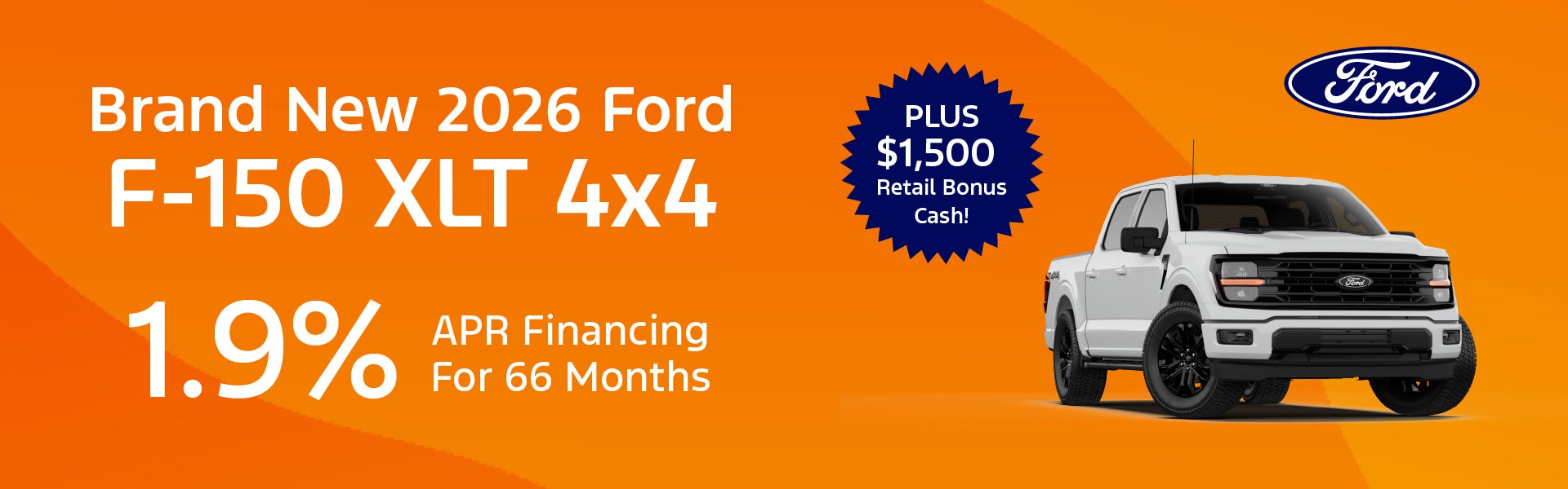 Brand New 2026 Ford F150 XLT 4x4
