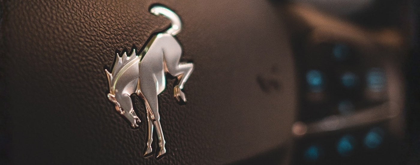 Bronco icon on the steering wheel in a 2026 Ford Bronco Sport