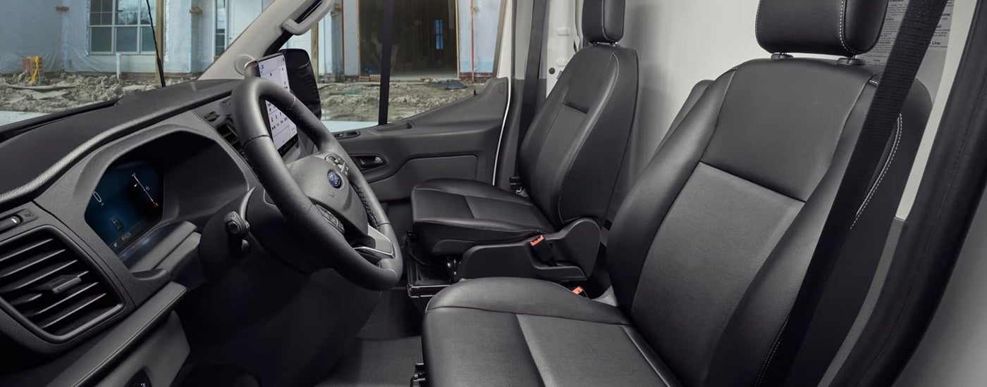 Side interior view of a 2025 Ford Transit.