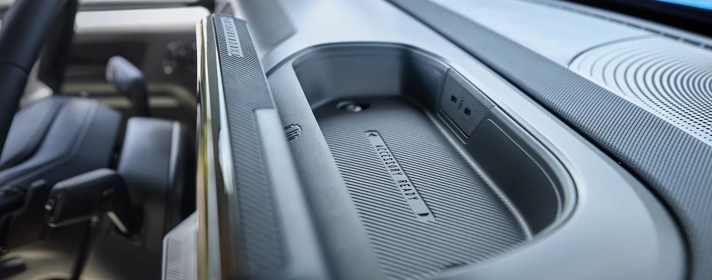 Dashboard tray in a 2025 Ford Bronco Sport