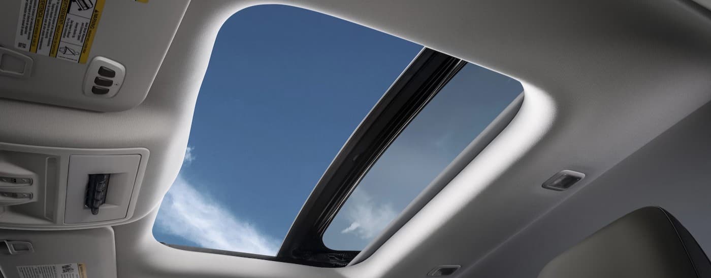 Sun roof in a 2025 Ford Bronco Sport.