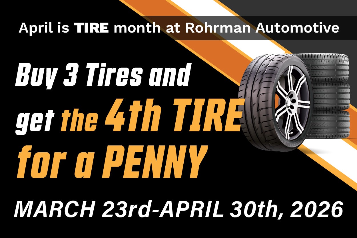 Buy 3 Tires Get the 4th for a Penny